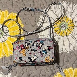 Vera Bradley Disney Mickey Pluto Convertible RFID Crossbody Wristlet